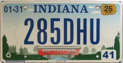 2026 Indiana license plate for sale
