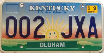 2005 Kentucky license plate for sale