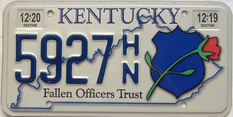 2020 Kentucky license plate for sale