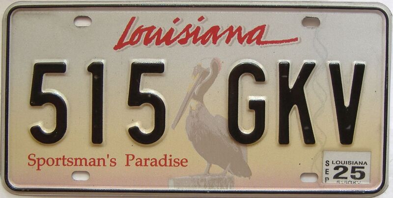 2025 Louisiana license plate for sale