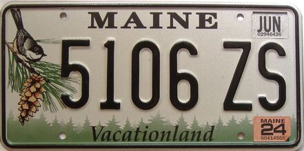 2024 Maine  (Single) license plate for sale