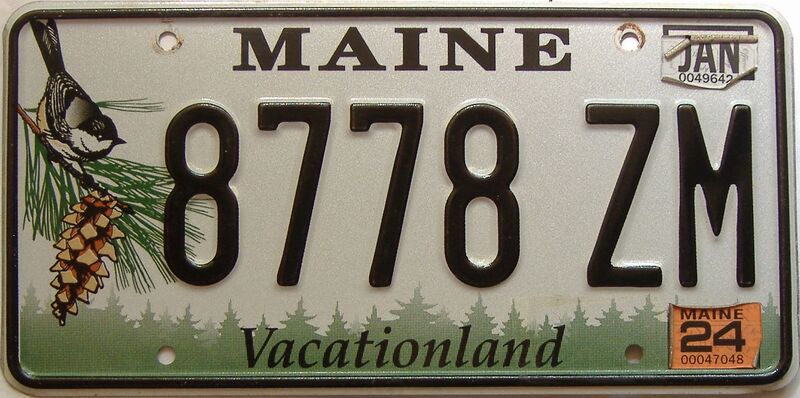2024 Maine  (Single) license plate for sale