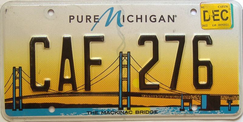 2022 Michigan license plate for sale
