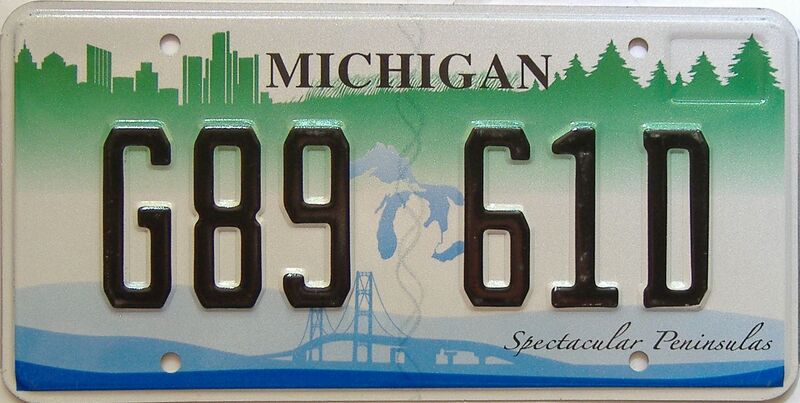 Michigan license plate for sale