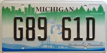 Michigan license plate for sale