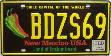 2023 New Mexico license plate for sale