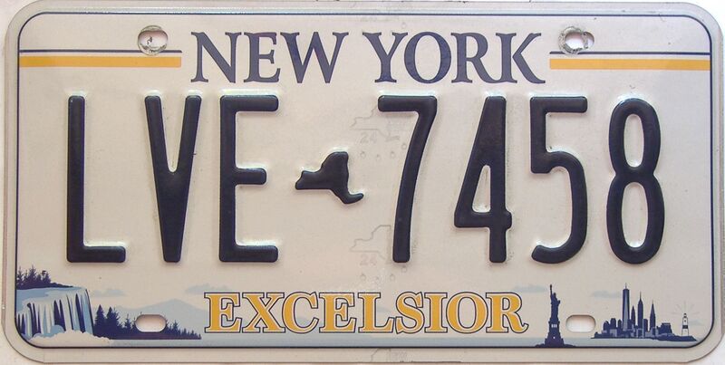 New York  (Single) license plate for sale