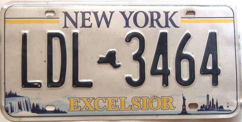 New York  (Single) license plate for sale