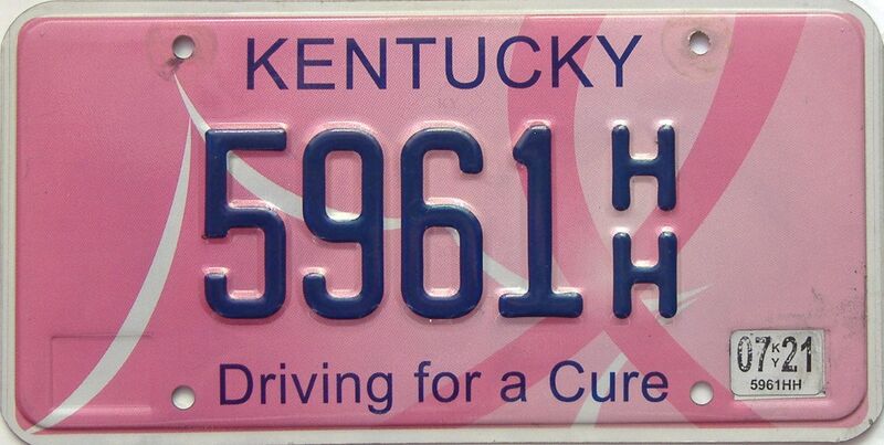 2021 Kentucky license plate for sale