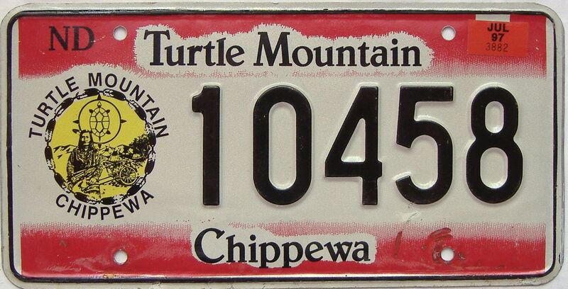 1997 North Dakota license plate for sale