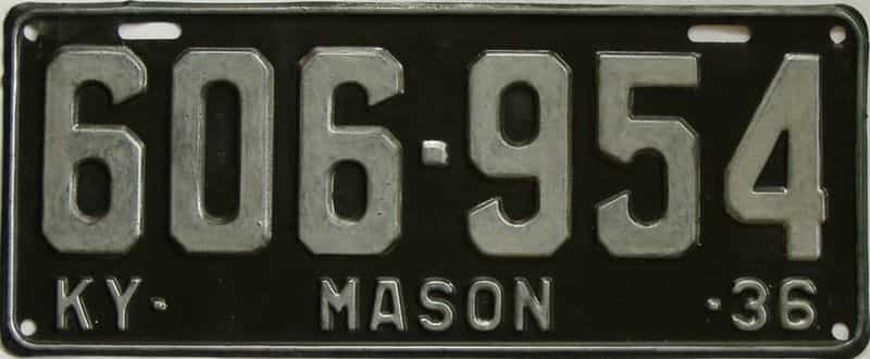 1936 Kentucky (Older Repaint) (#6079) for sale - The Tag Dr. Store