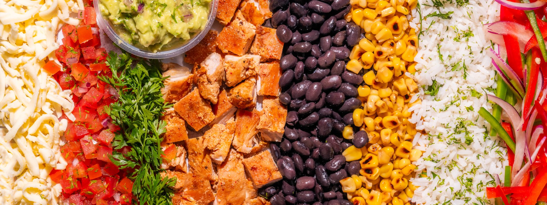 ¡Lo bueno bien hecho! Ingredientes naturales, locales y preparados todos los días para que personalice su burro o pote.