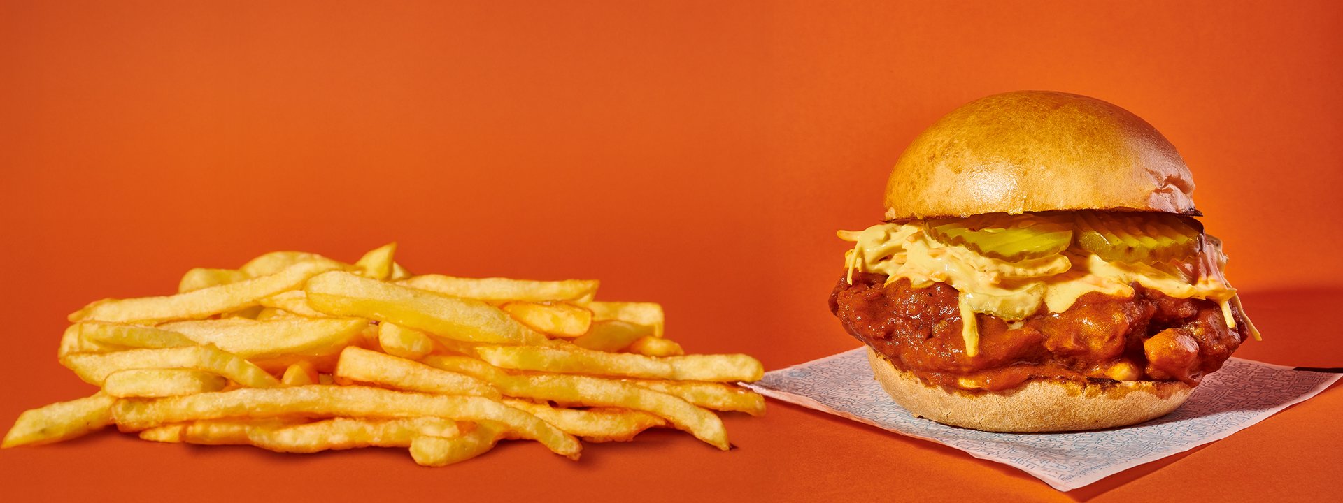 Spicy Chicken, una burger con mucho fuego para dosis altas de sabor.