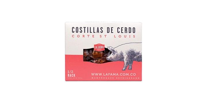 1/2 Rack de Costilla St. Louis 