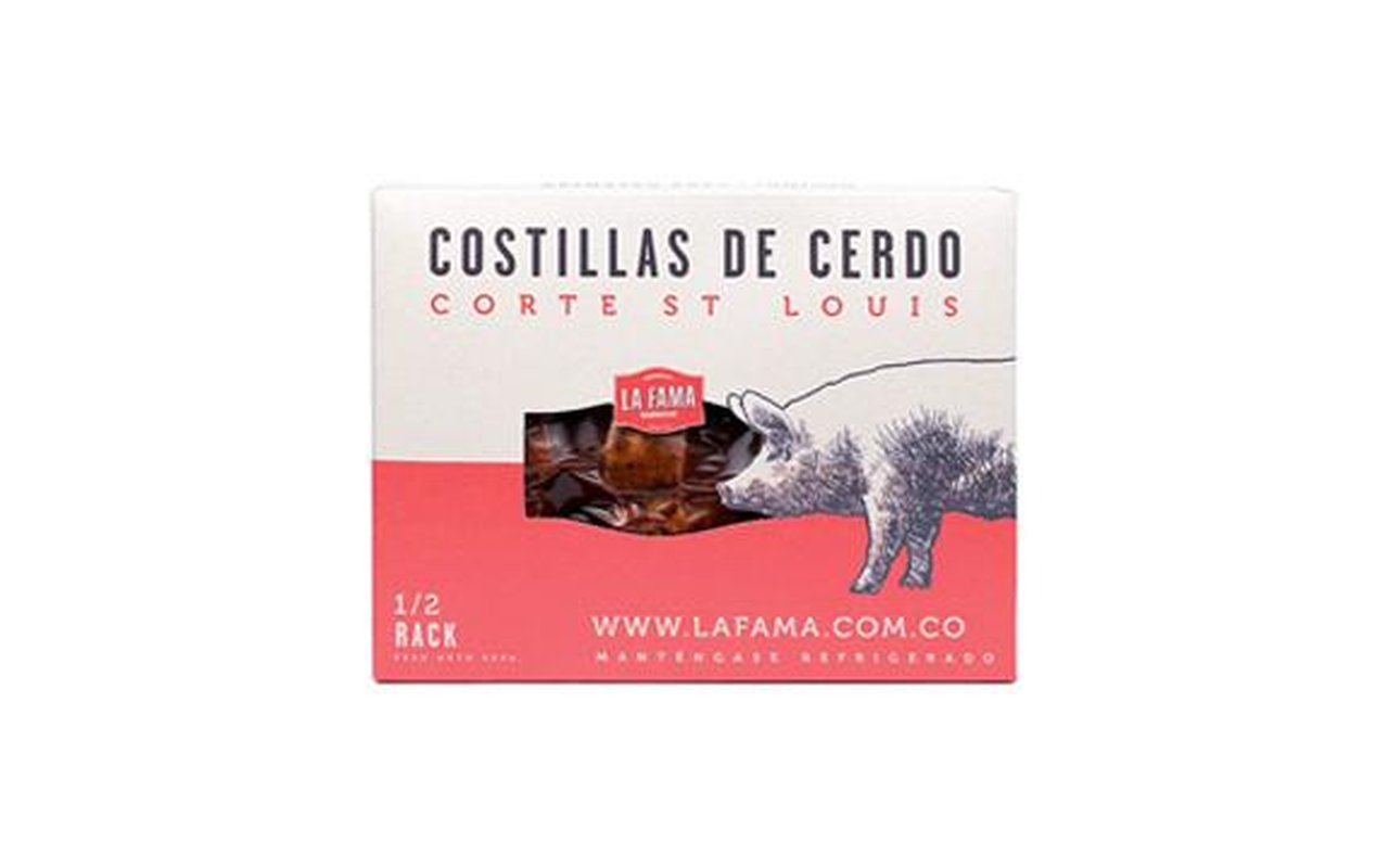 1/2 Rack de Costilla St. Louis  1