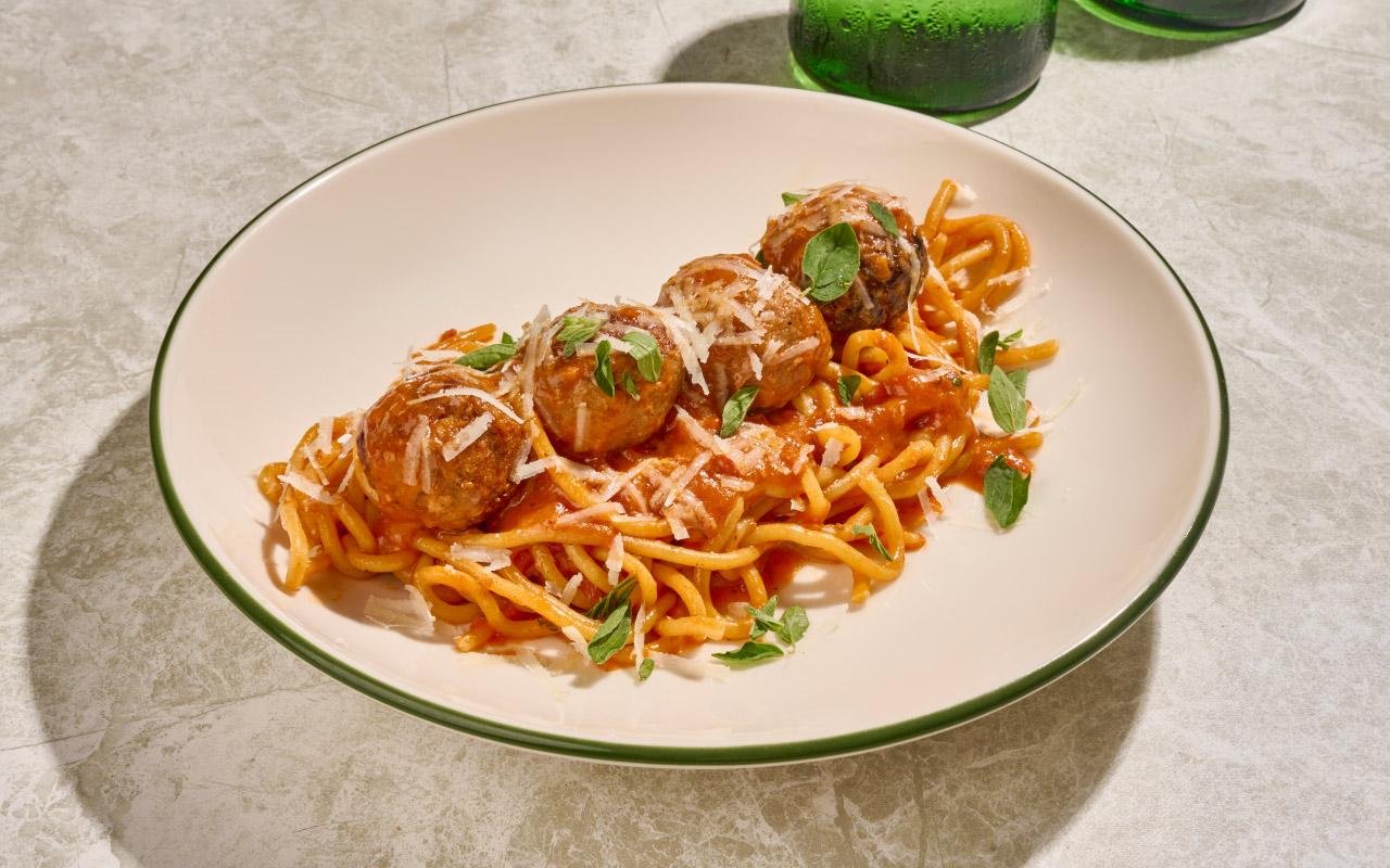 Spaguetti con albóndigas 1
