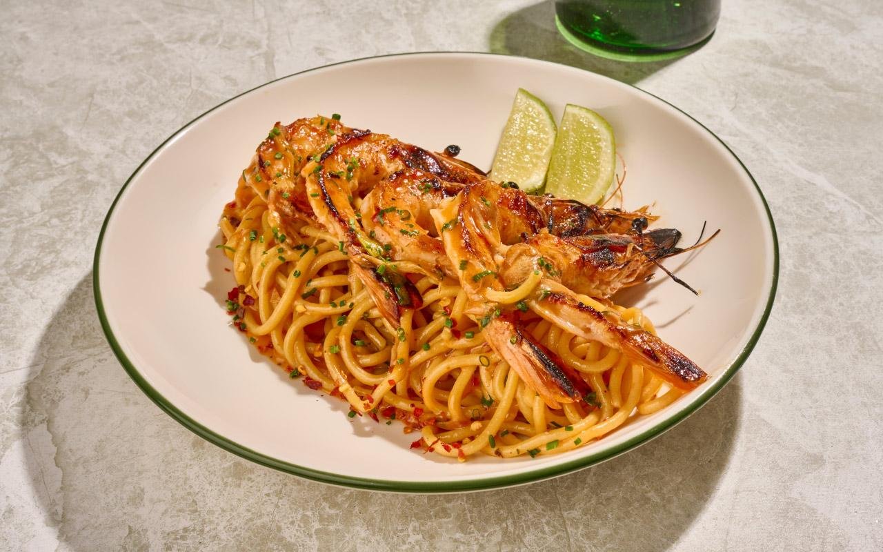 Spaguettini de gambas 1