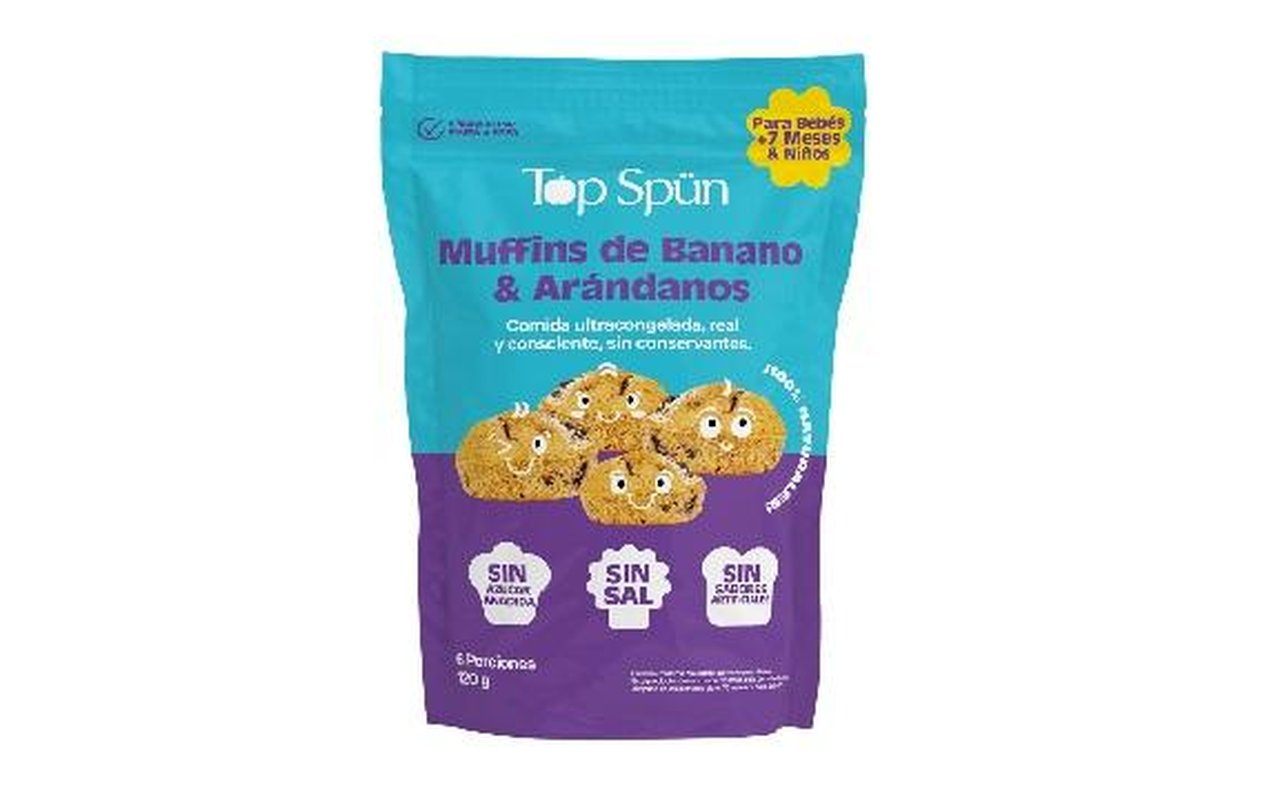 Muffins de Banano y Arándanos 1
