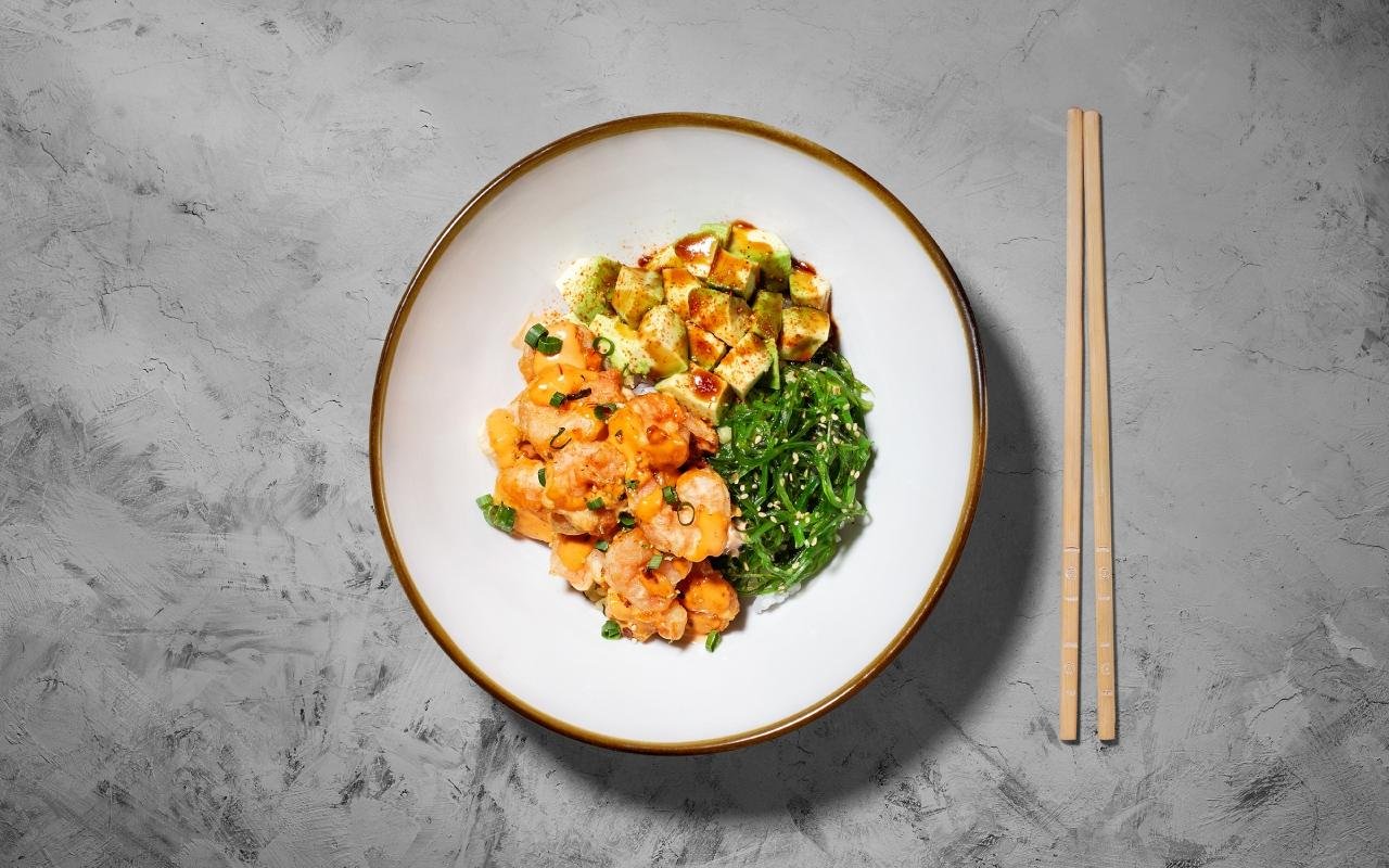 Poke Camarones Tempura 1