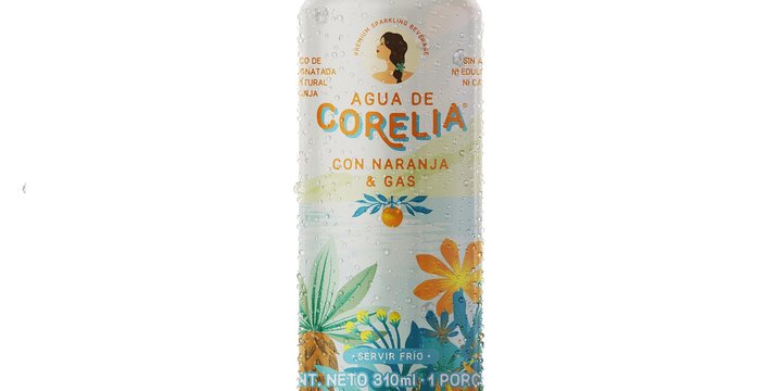 Agua de Corelia de naranja