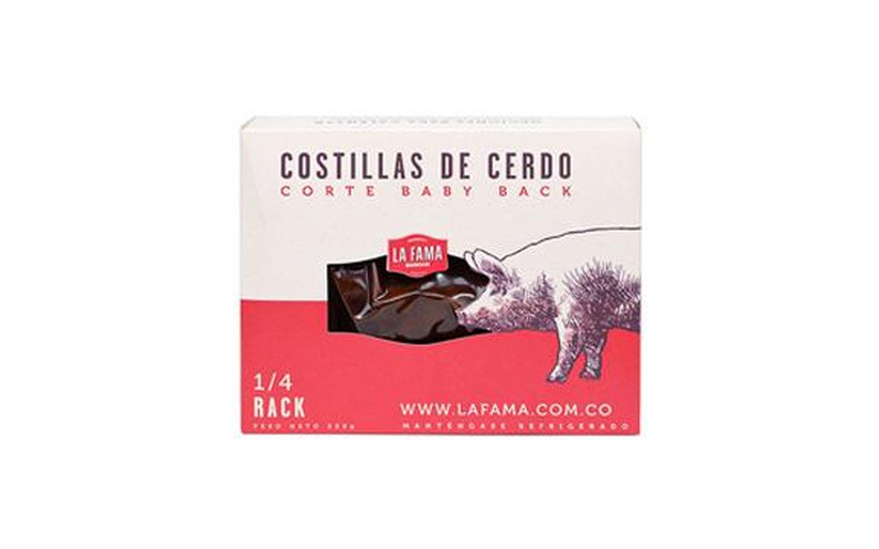 1/4 Rack de Costillas Baby Back 1