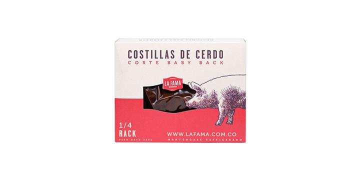 1/4 Rack de Costillas Baby Back