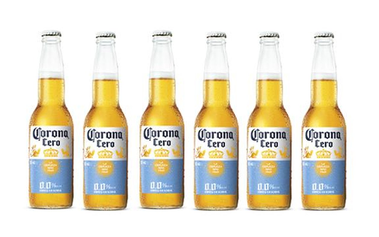 Cerveza Corona Cero X6 1