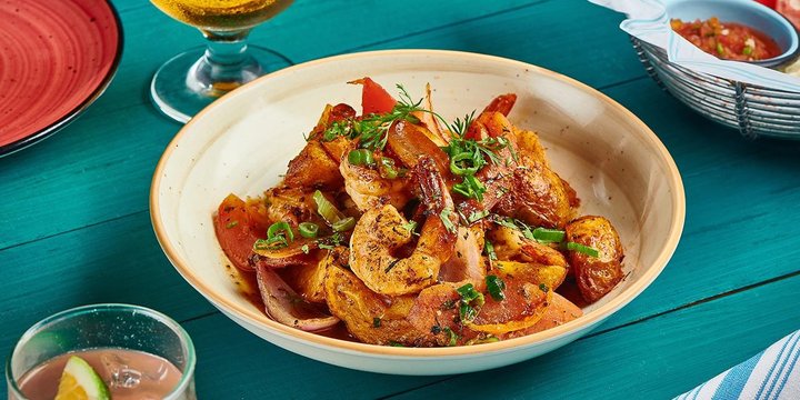 Langostinos Saltados