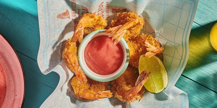 Canasta Langostinos Apanados