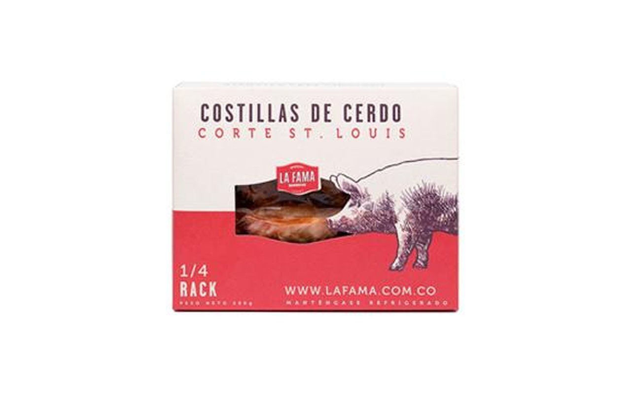 1/4 Rack de Costillas St. Louis 1