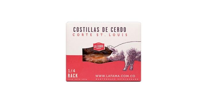 1/4 Rack de Costillas St. Louis