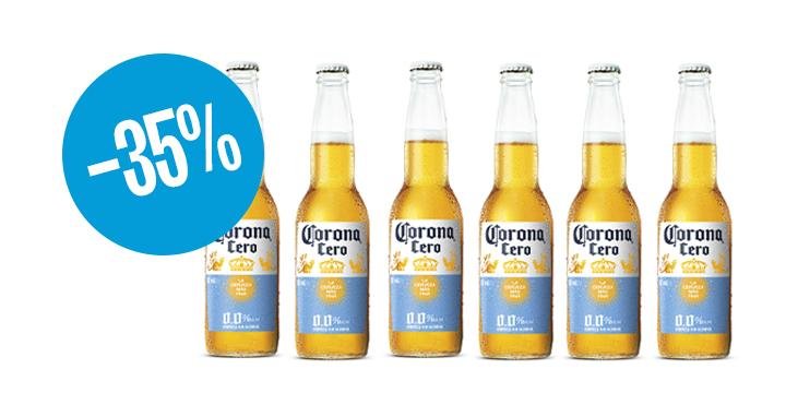 Cerveza Corona Cero X6