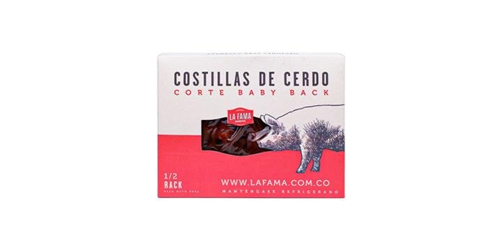 1/2 Rack Costilla Baby Back
