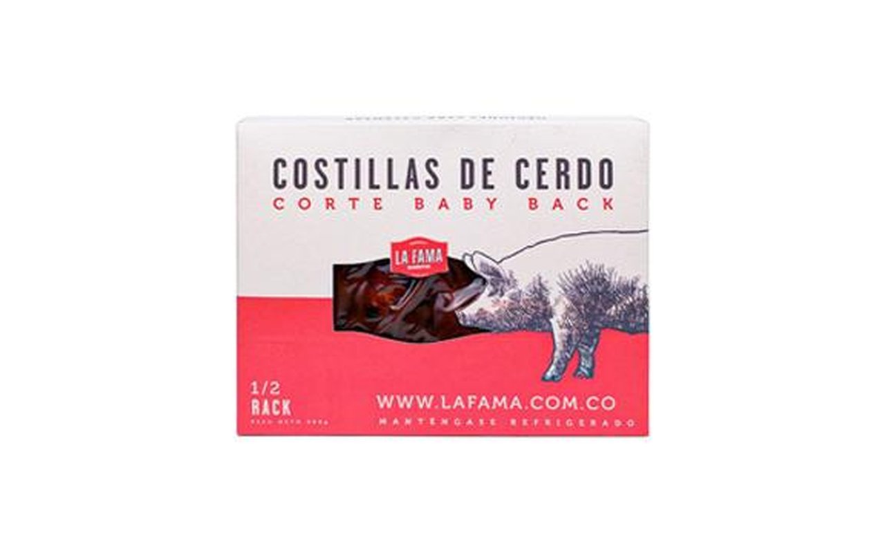 1/2 Rack Costilla Baby Back 1