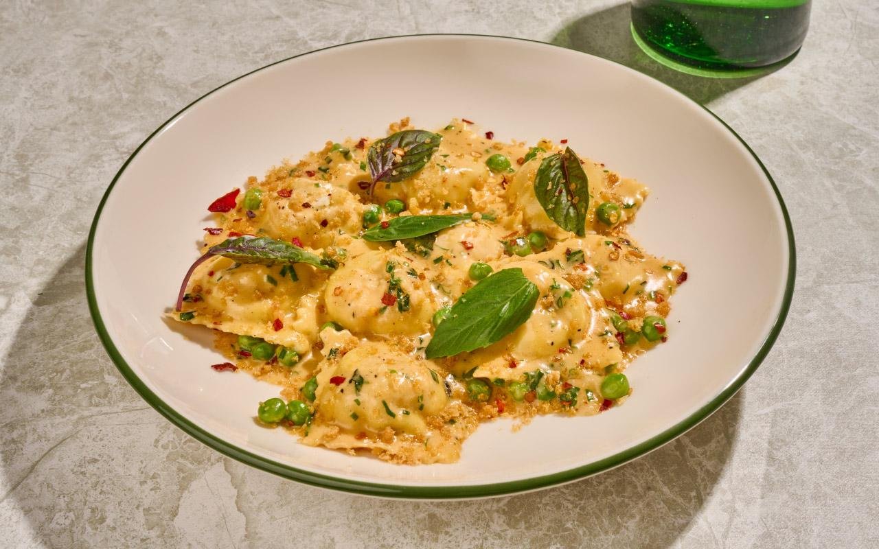 Ravioli de Cangrejo y Camarón 1