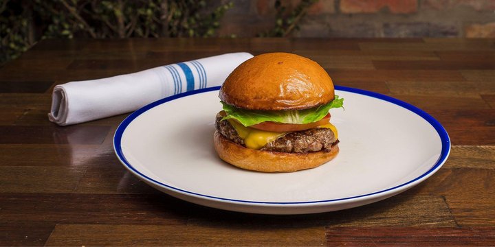 Hamburguesa Callejera Sencilla Con Queso