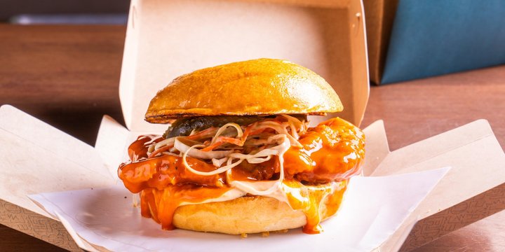 Spicy Fried Chicken Burger