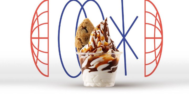 Helado Sundae mas galleta