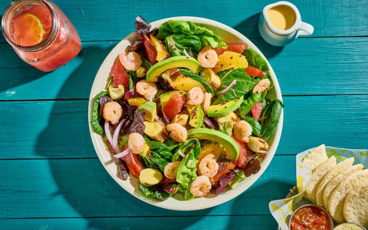 Ensalada de Camarones Salteados 2