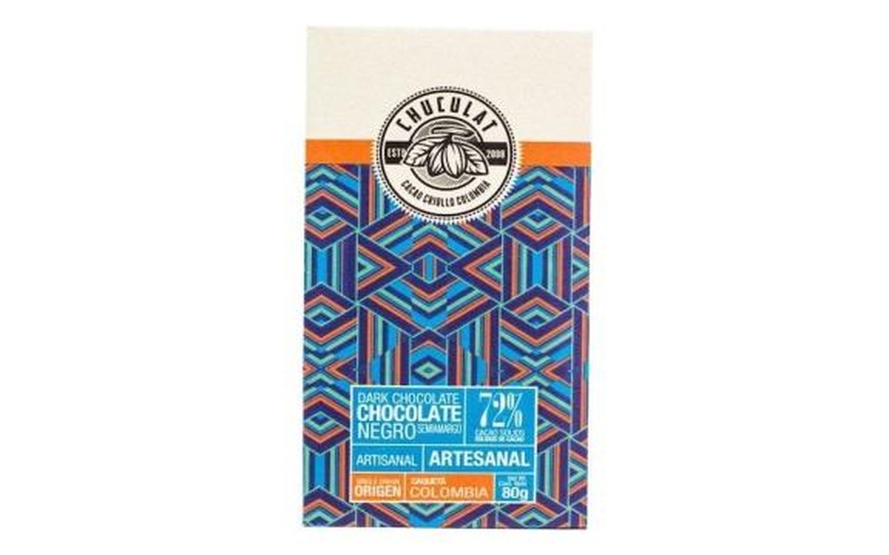 Barra de Chocolate Oscuro Origen Caquetá 72% 1