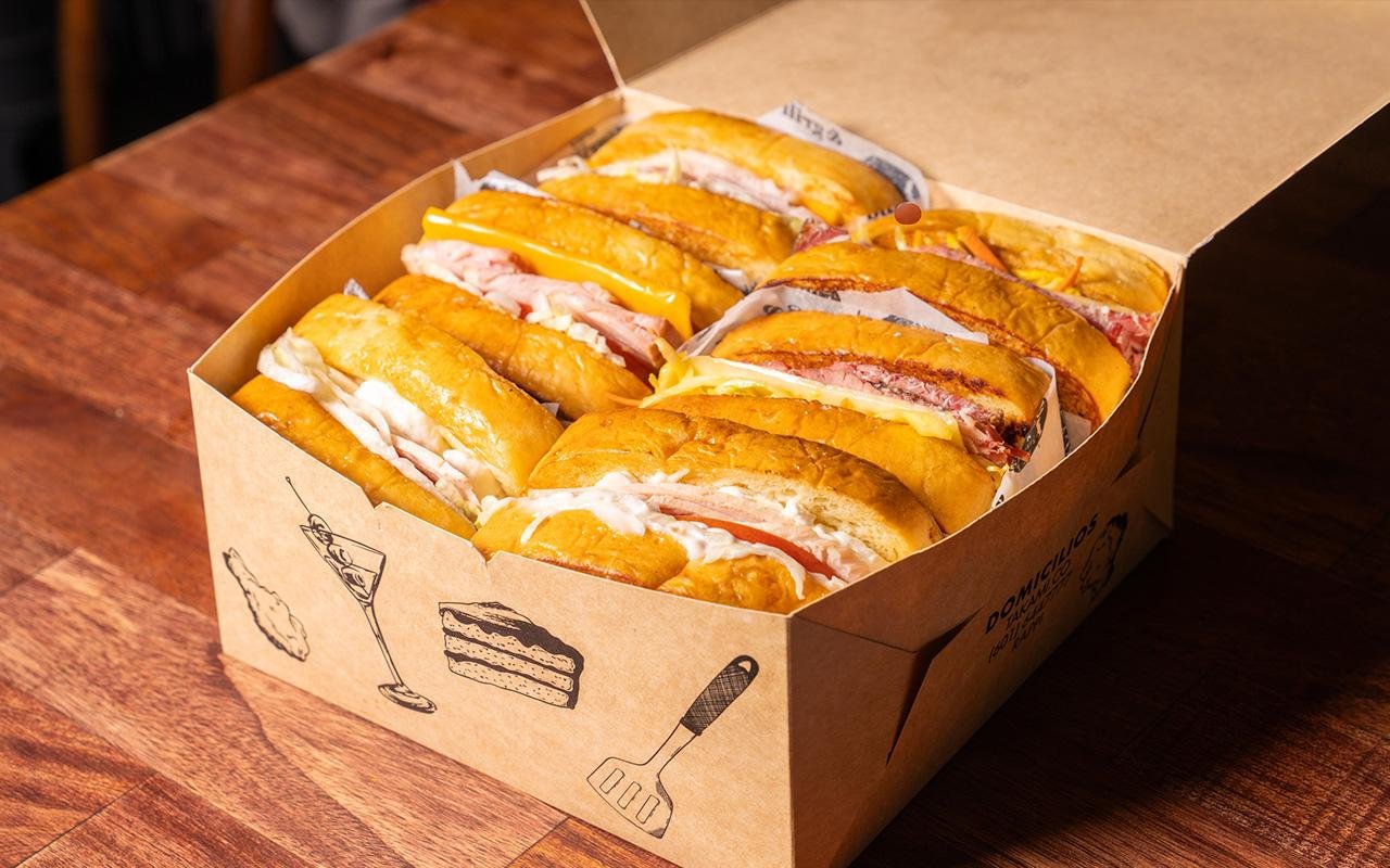 Caja de Sándwich X 6 1