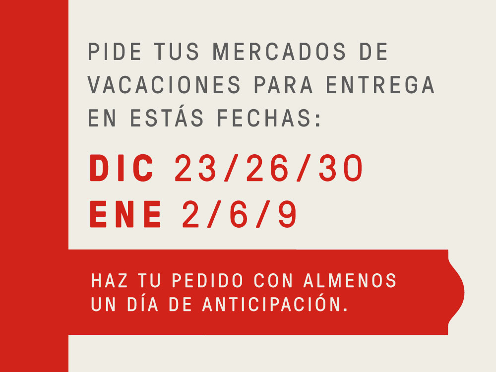 Despensa - Horarios Navidad