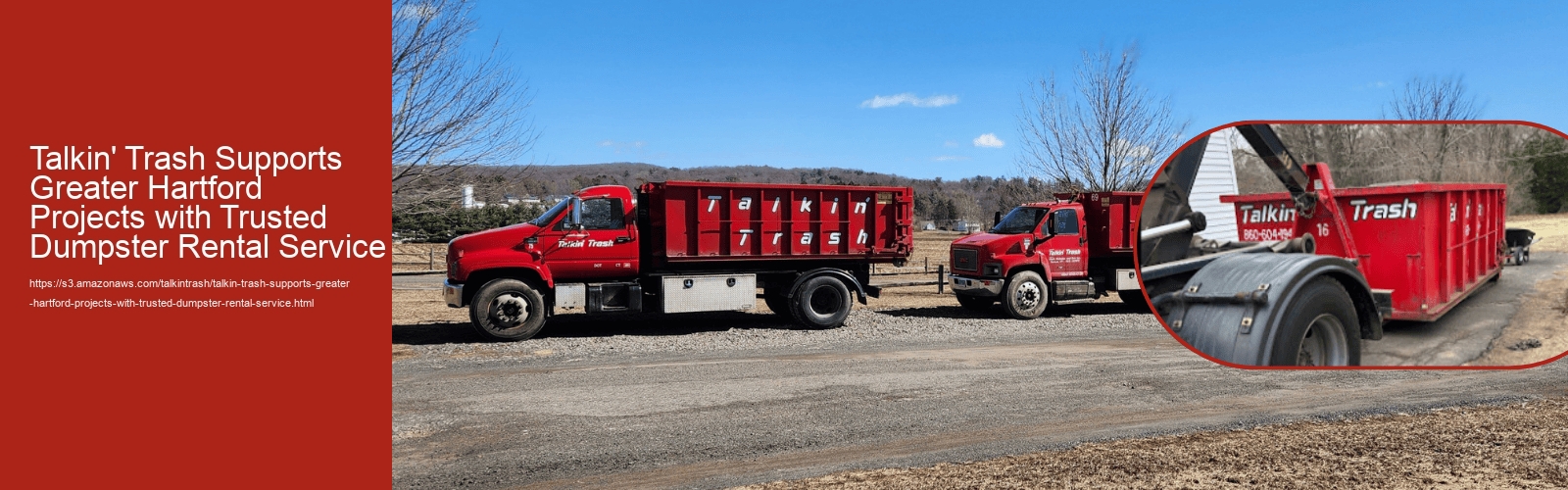 Talkin' Trash Supports Greater Hartford Projects with Trusted Dumpster Rental Service