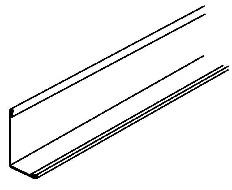 12 ft x 9/16 in Armstrong Hemmed Angle Molding 7804BL at Tamarack