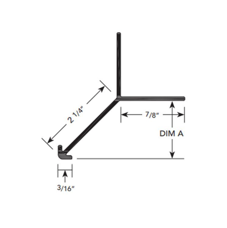 1 in x 10 ft Fry Reglet Clear Anodize Millwork Corner Key at Tamarack
