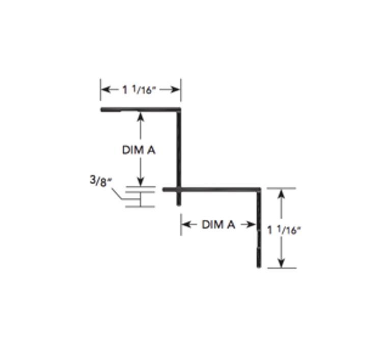 1 in x 10 ft Fry Reglet Clear Anodized Millwork Channel Inside Corner w