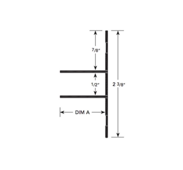 10 ft Fry Reglet Clear Anodized Aluminum Millwork Reveal at Tamarack