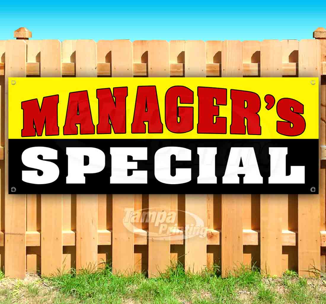 Managers Special 13 oz Vinyl Banner With Metal Grommets - Walmart.com