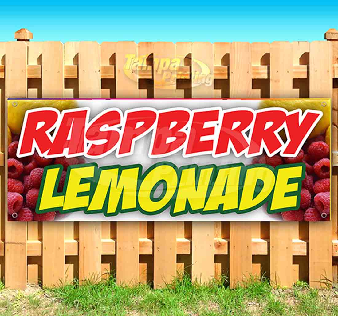 Raspberry Lemonade 13 oz Vinyl Banner With Metal Grommets - Walmart.com