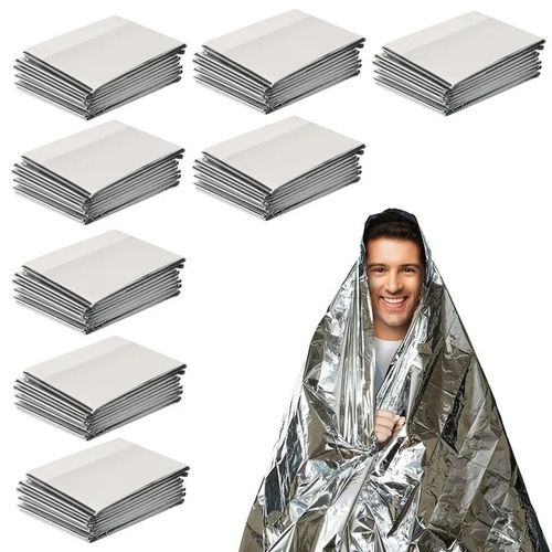 12 Pack Emergency Premium Mylar Bankets - 63 × 82.7 in inches